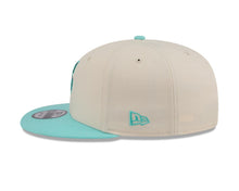 Load image into Gallery viewer, Seattle Mariners New Era MLB 9FIFTY 950 Snapback Cap Hat Cream Crown Light Teal Visor Light Teal/Gray Logo (Color Pack)