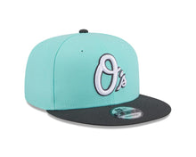 Load image into Gallery viewer, Baltimore Orioles New Era MLB 9FIFTY 950 Snapback Cap Hat Aqua Blue Crown Gray Visor White/Gray Logo