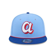 Load image into Gallery viewer, Atlanta Braves New Era MLB 9FIFTY 950 Snapback Cap Hat Sky Blue Crown Royal Blue Visor White/Red Logo Gray UV (2026 City Connect)