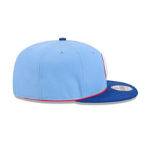 Load image into Gallery viewer, Atlanta Braves New Era MLB 9FIFTY 950 Snapback Cap Hat Sky Blue Crown Royal Blue Visor White/Red Logo Gray UV (2026 City Connect)