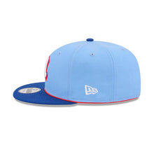 Load image into Gallery viewer, Atlanta Braves New Era MLB 9FIFTY 950 Snapback Cap Hat Sky Blue Crown Royal Blue Visor White/Red Logo Gray UV (2026 City Connect)