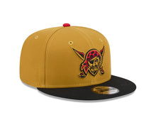 Load image into Gallery viewer, Pittsburgh Pirates New Era MLB 9FIFTY 950 Snapback Cap Hat Tan Crown Black Visor Tan/Black Face/Head Logo Gray UV (2026 City Connect)