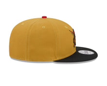 Load image into Gallery viewer, Pittsburgh Pirates New Era MLB 9FIFTY 950 Snapback Cap Hat Tan Crown Black Visor Tan/Black Face/Head Logo Gray UV (2026 City Connect)