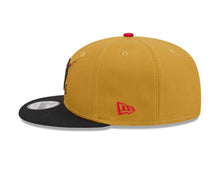 Load image into Gallery viewer, Pittsburgh Pirates New Era MLB 9FIFTY 950 Snapback Cap Hat Tan Crown Black Visor Tan/Black Face/Head Logo Gray UV (2026 City Connect)