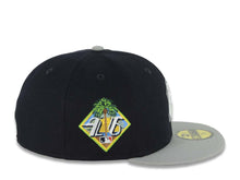 Load image into Gallery viewer, New York Yankees New Era MLB 59FIFTY 5950 Fitted Cap Hat Navy Blue Crown Gray Visor White/Black/Yellow Logo 2026 Spring Training Side Patch Gray UV
