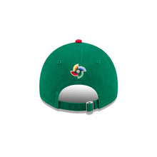 Load image into Gallery viewer, Mexico New Era WBC World Baseball Classic 9TWENTY 920 Adjustable Cap Hat Green Crown Red Visor Team Color Logo Mexico Flag Side Patch
