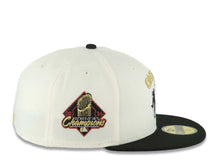 Load image into Gallery viewer, Los Angeles Dodgers New Era MLB 59FIFTY 5950 Fitted Cap Hat Cream Crown Black Visor Team Color Shohei Ohtani Logo 2024 World Series Champions Patch