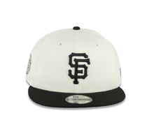 Load image into Gallery viewer, (Corduroy Crown) San Francisco Giants New Era MLB 9FIFTY 950 Snapback Cap Hat Cream Crown Black Visor Black Logo Aztec Calendar Side Patch Gray UV