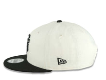 Load image into Gallery viewer, (Corduroy Crown) San Francisco Giants New Era MLB 9FIFTY 950 Snapback Cap Hat Cream Crown Black Visor Black Logo Aztec Calendar Side Patch Gray UV