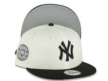 Load image into Gallery viewer, (Youth)New York Yankees New Era MLB 9FIFTY 950 Kid Snapback Cap Hat Cream Crown Black Visor Black Logo Aztec Calendar Side Patch Gray UV