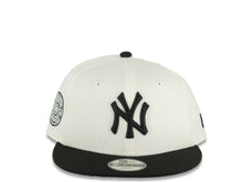 Load image into Gallery viewer, (Youth)New York Yankees New Era MLB 9FIFTY 950 Kid Snapback Cap Hat Cream Crown Black Visor Black Logo Aztec Calendar Side Patch Gray UV
