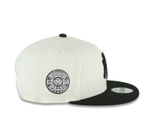 Load image into Gallery viewer, (Youth)New York Yankees New Era MLB 9FIFTY 950 Kid Snapback Cap Hat Cream Crown Black Visor Black Logo Aztec Calendar Side Patch Gray UV