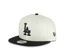 Load image into Gallery viewer, (Youth)Los Angeles Dodgers New Era MLB 9FIFTY 950 Kid Snapback Cap Hat Cream Crown Black Visor Black Logo Aztec Calendar Side Patch Gray UV