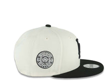 Load image into Gallery viewer, (Youth)Los Angeles Dodgers New Era MLB 9FIFTY 950 Kid Snapback Cap Hat Cream Crown Black Visor Black Logo Aztec Calendar Side Patch Gray UV