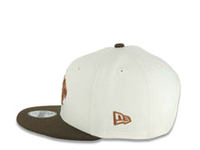 Load image into Gallery viewer, (Youth)Mexico Aztec New Era WBC World Baseball Classic 9FIFTY 950 Kid Snapback Cap Hat Cream Crown Brown Visor Brown Logo Aztec Calendar Side Patch