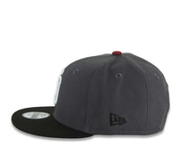 Load image into Gallery viewer, (Youth) San Diego Padres New Era MLB 9FIFTY 950 Kid Snapback Cap Hat Dark Gray Crown Black Visor White Logo 40th Anniversary Side Patch Gray UV