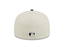Load image into Gallery viewer, New York Yankees New Era MLB 59FIFTY 5950 Fitted Cap Hat Chrome White Crown Navy Blue Visor Navy Blue Logo Gray UV