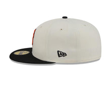 Load image into Gallery viewer, San Francisco Giants New Era MLB 59FIFTY 5950 Fitted Cap Hat Chrome White Crown Black Visor Orange/Black Logo Gray UV