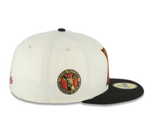 Load image into Gallery viewer, Xolos de Tijuana New Era Liga MX 59FIFTY 5950 Fitted Cap Hat Cream Crown Black Visor Red/Black/Gold Logo Club Tijuana Side Patch Green UV