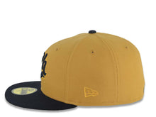 Load image into Gallery viewer, Charros de Jalisco New Era LMP 59FIFTY 5950 Fitted Cap Hat Tan Crown Navy Blue Visor Navy Blue/Tan Logo Tan UV