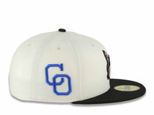 Load image into Gallery viewer, Yaquis de obregon New Era 59FIFTY 5950 Fitted Cap Hat Chrome White Crown Black Visor Orange/Black Head Logo Ciudad Obregon Side Patch Gray UV