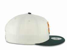 Load image into Gallery viewer, San Diego Padres New Era MLB 9FIFTY 950 Snapback Cap Hat Chrome White Crown Dark Green Visor Orange/Dark Green Logo Gray UV