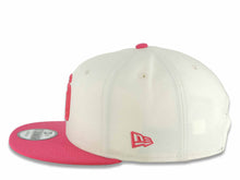 Load image into Gallery viewer, San Diego Padres New Era MLB 9FIFTY 950 Snapback Cap Hat Chrome White Crown Magenta Visor Magenta Logo La Catrina Side Patch Gray UV