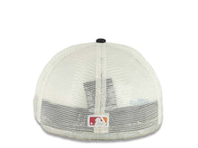 Load image into Gallery viewer, San Diego Padres New Era MLB 59FIFTY 5950 Mesh Trucker Fitted Cap Hat Cream Crown Navy Blue Visor Orange/Navy Blue Logo (2026 City Connect 2.0)