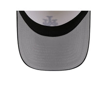 Load image into Gallery viewer, New York Mets New Era MLB 9FORTY 940 Adjustable A-Frame Cap Hat Chrome White Crown Black Visor Black Upside Down Logo 50th Anniversary Side Patch