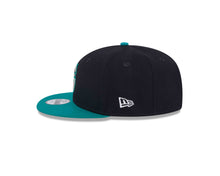 Load image into Gallery viewer, (Youth) Seattle Mariners New Era MLB 9FIFTY 950 Snapback Cap Hat Navy Blue Crown Teal Visor Team Color Logo Gray UV