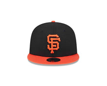 Load image into Gallery viewer, (Youth) San Francisco Giants New Era MLB 9FIFTY 950 Snapback Cap Hat Black Crown Orange Visor Orange Logo Gray UV