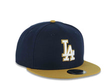 Load image into Gallery viewer, Los Angeles Dodgers New Era MLB 9FIFTY 950 Snapback Cap Hat Navy Blue Crown Wheat Visor White/Wheat Logo Gray UV (Color Pack)