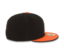 Load image into Gallery viewer, Miami Marlins New Era MLB 59FIFTY 5950 Fitted Cap Hat Black Crown Orange Visor Gray/Orange Logo