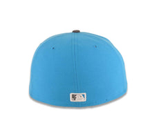 Load image into Gallery viewer, Los Angeles Dodgers New Era MLB 59FIFTY 5950 Fitted Cap Hat Light Blue Crown Dark Gray Visor Dark Gray/White Logo