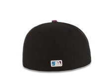 Load image into Gallery viewer, New York Yankees New Era MLB 59FIFTY 5950 Fitted Cap Hat Black Crown Purple Visor Blue/White Logo