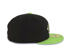 Load image into Gallery viewer, Toronto Blue Jays New Era 59FIFTY 5950 Fitted Cap Hat Black Crown Lime Green Visor Lime Green/White Logo