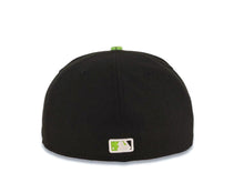 Load image into Gallery viewer, Toronto Blue Jays New Era 59FIFTY 5950 Fitted Cap Hat Black Crown Lime Green Visor Lime Green/White Logo