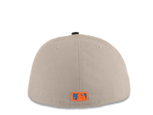 Load image into Gallery viewer, Los Angeles Dodgers New Era MLB 59FIFTY 5950 Fitted Cap Hat Gray Crown Black Visor Turquoise/Orange Logo