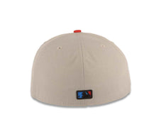Load image into Gallery viewer, San Diego Padres New Era MLB 59FIFTY 5950 Fitted Cap Hat Gray Crown Red Visor Blue/Black Logo