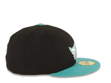 Load image into Gallery viewer, Los Angeles Anaheim Angels New Era MLB 59FIFTY 5950 Fitted Cap Hat Black Crown Teal Visor Magenta/White/Teal Logo