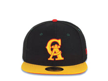 Load image into Gallery viewer, California Angels New Era MLB 59FIFTY 5950 Fitted Cap Hat Black Crown Yellow Visor Yellow/Red Logo Red UV