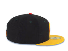 Load image into Gallery viewer, California Angels New Era MLB 59FIFTY 5950 Fitted Cap Hat Black Crown Yellow Visor Yellow/Red Logo Red UV