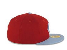 Load image into Gallery viewer, Cincinnati Reds New Era MLB 59FIFTY 5950 Fitted Cap Hat Cardinal Crown Sky Blue Visor Sky Blue/White Logo