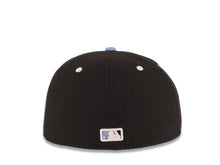 Load image into Gallery viewer, Miami Marlins New Era MLB 59FIFTY 5950 Fitted Cap Hat Black Crown Sky Blue Visor Sky Blue/White Logo