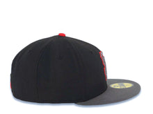 Load image into Gallery viewer, San Francisco Giants New Era MLB 59FIFTY 5950 Fitted Cap Hat Black Crown Dark Gray Visor Dark Gray/Red Logo