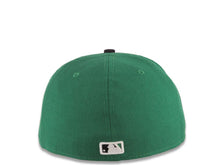 Load image into Gallery viewer, Boston Red Sox New Era MLB 59FIFTY 5950 Fitted Cap Hat Green Crown Black Visor Black/White Text Logo (Play Dirt)