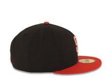 Load image into Gallery viewer, San Diego Padres New Era MLB 59FIFTY 5950 Fitted Cap Hat Black Crown Red Visor Gray/Red Logo