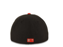 Load image into Gallery viewer, San Diego Padres New Era MLB 59FIFTY 5950 Fitted Cap Hat Black Crown Red Visor Gray/Red Logo