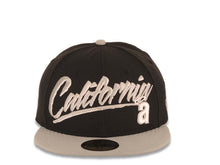 Load image into Gallery viewer, California Anaheim Angels New Era MLB 59FIFTY 5950 Fitted Retro Cap Hat Black Crown Gray Visor Gray/White Logo Green UV