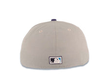 Load image into Gallery viewer, Montreal Expos New Era MLB 59FIFTY 5950 Fitted Cap Hat Gray Crown Light Blue Visor Purple/White/Blue Logo Gray UV